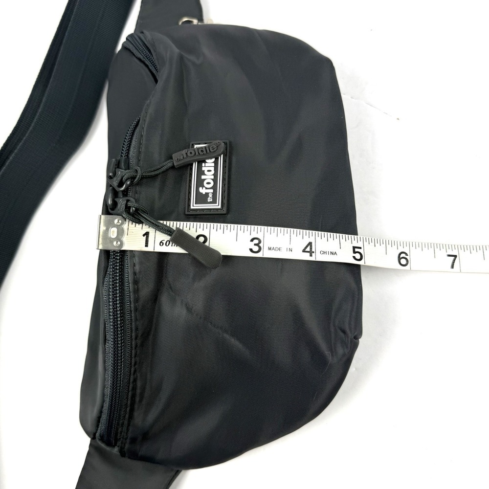 The Foldie Belt Bag Waist Pack Dark Gray Nylon Travel Crossbody RFID Brand New - Picture 8 of 10